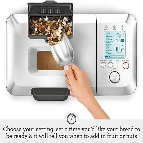 Breville Custom Loaf Bread Maker BBM800XL, Brushed Stainless Steel-2