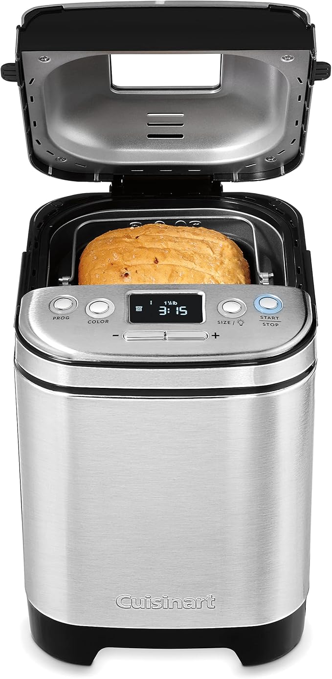 Cuisinart CBK-110C Compact Automatic Bread Maker, Stainless Steel-4