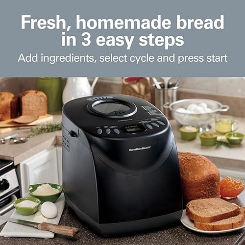 Hamilton Beach Bread Maker Machine Black (29882)-2