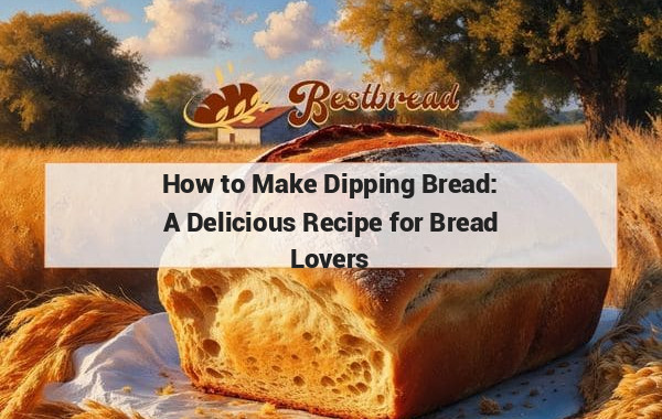 How to Make Dipping Bread: A Delicious Recipe for Bread Lovers