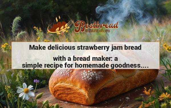 Make delicious strawberry jam bread with a bread maker: a simple recipe for homemade goodness.